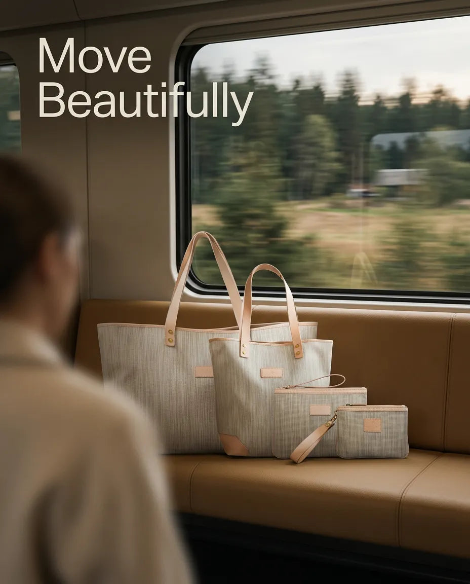 TRAVEL SET — BeigeStripes