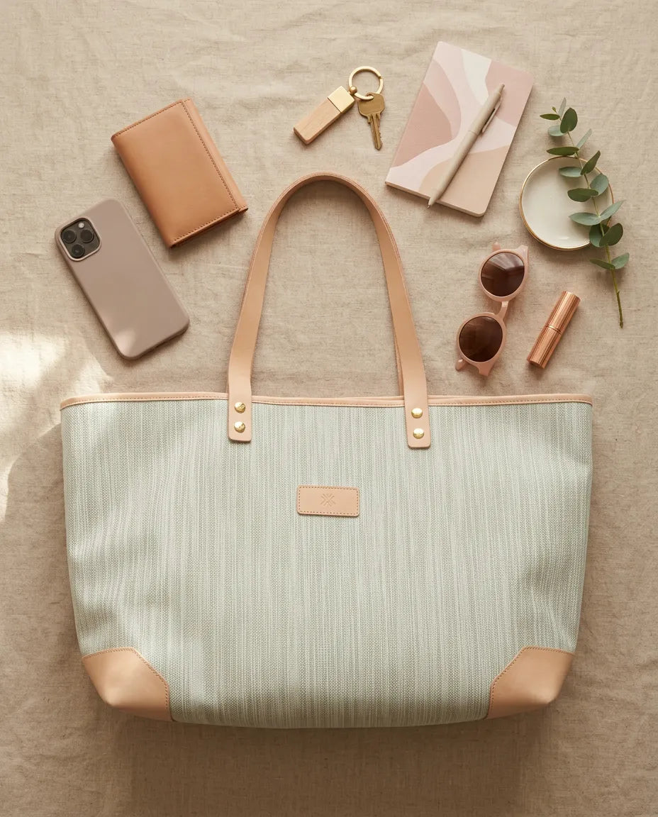Sun Bag BeigeStripes