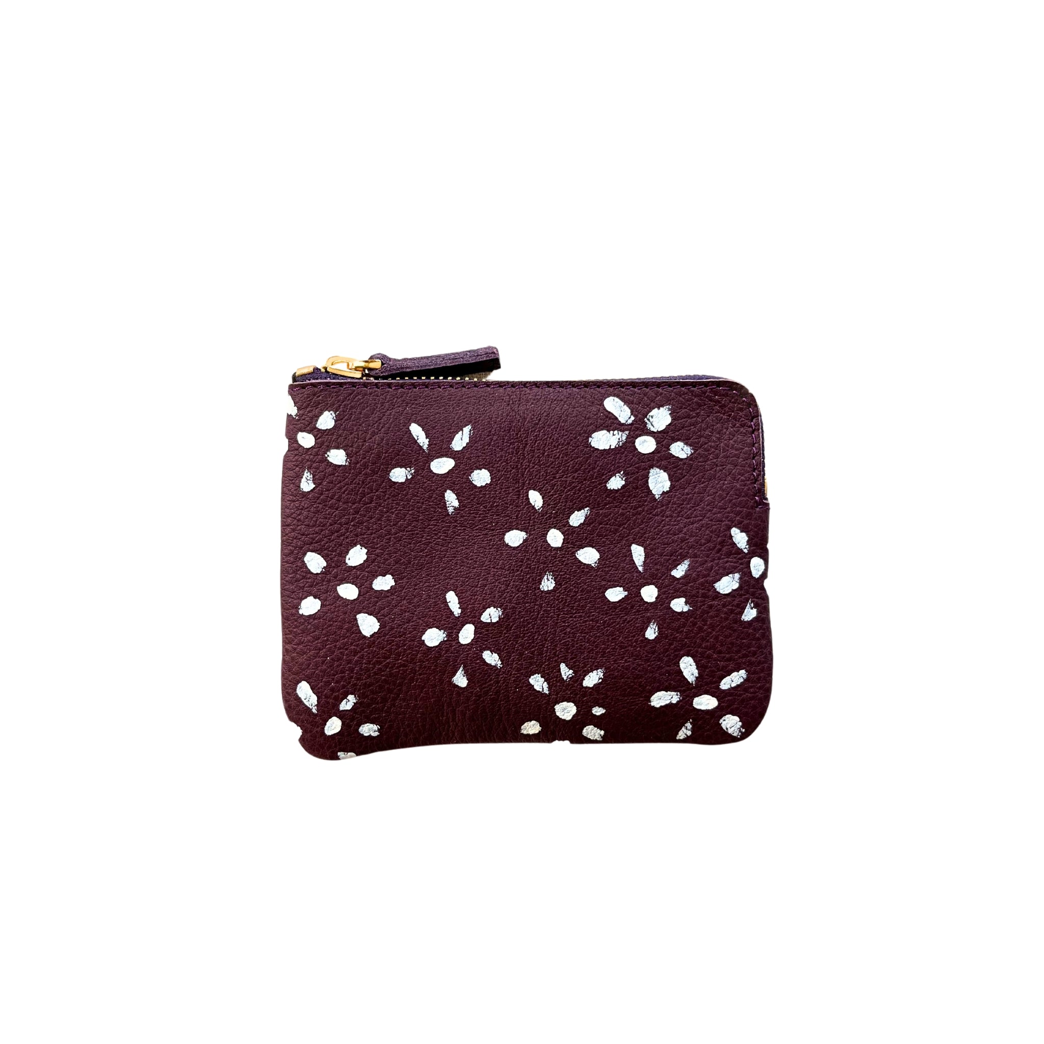 ARTIST PURSE PURPLE // WHITE FLOWER