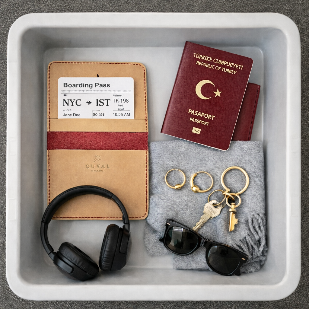 PASSPORT HOLDER RED//BEIGE