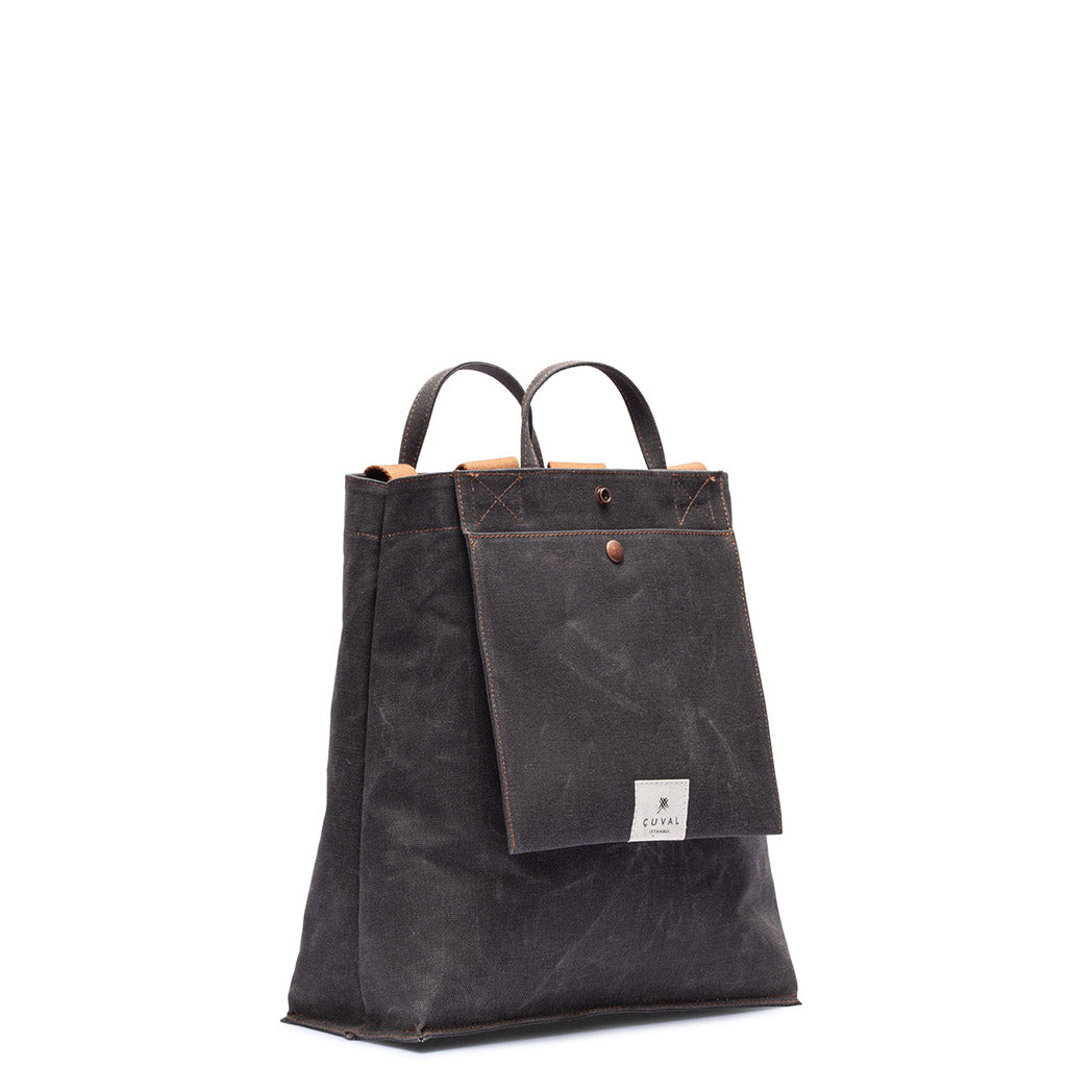 No. 301 Bootcut Tote Black Truffle (REVERSIBLE)