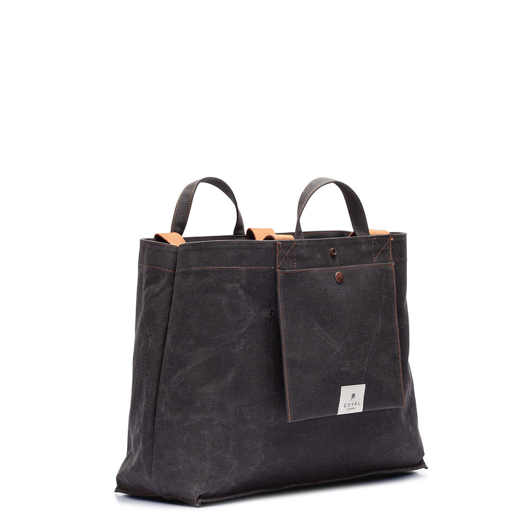 No. 205 XLarge Tote Black Truffle (REVERSIBLE)