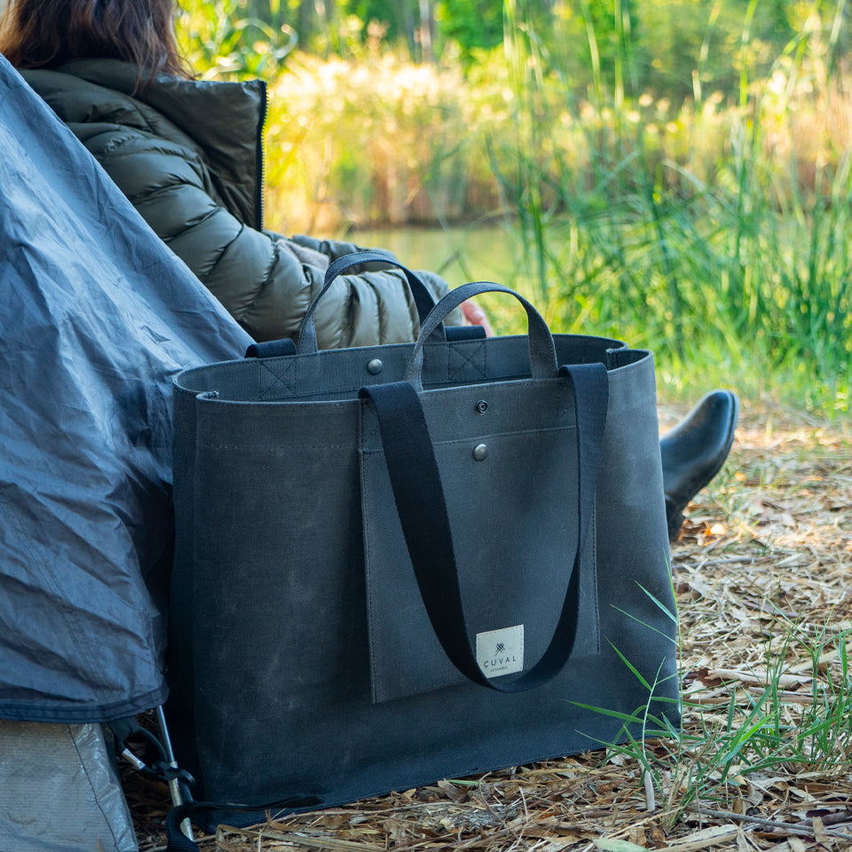 PRE-ORDER ONLY No. 205 XLarge Tote Charcoal (REVERSIBLE)