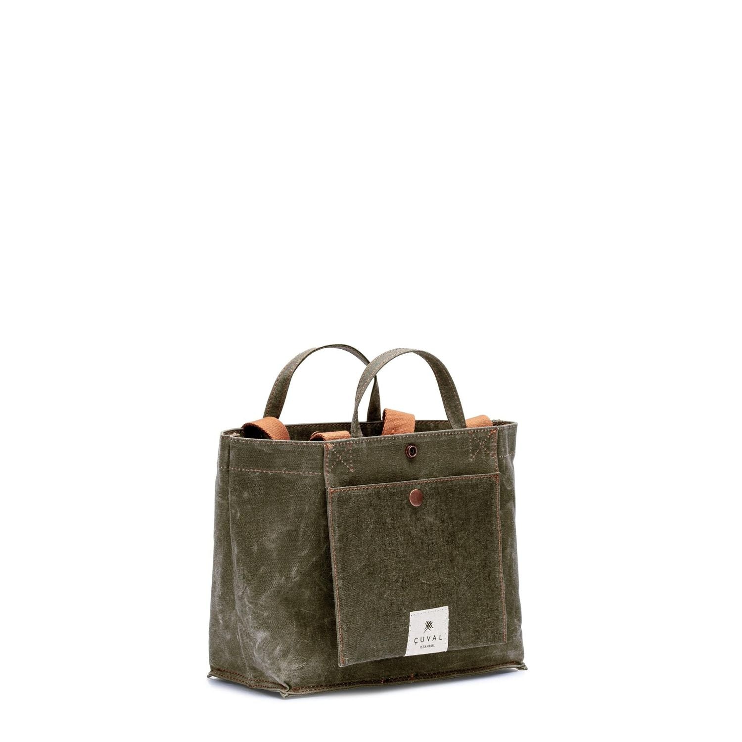 No. 201 Small Tote Moss (REVERSIBLE)