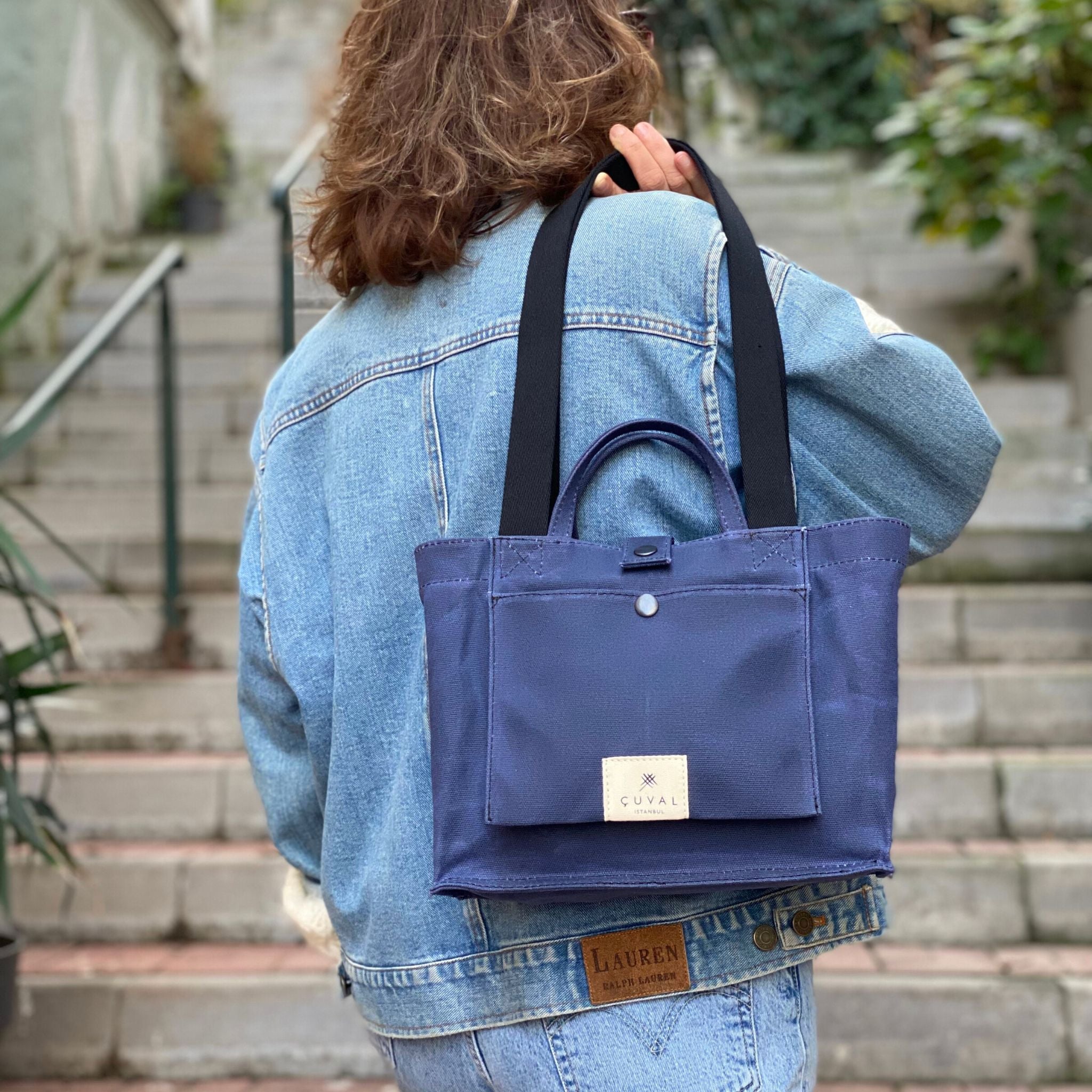 No. 201 Small Tote Ocean (REVERSIBLE)