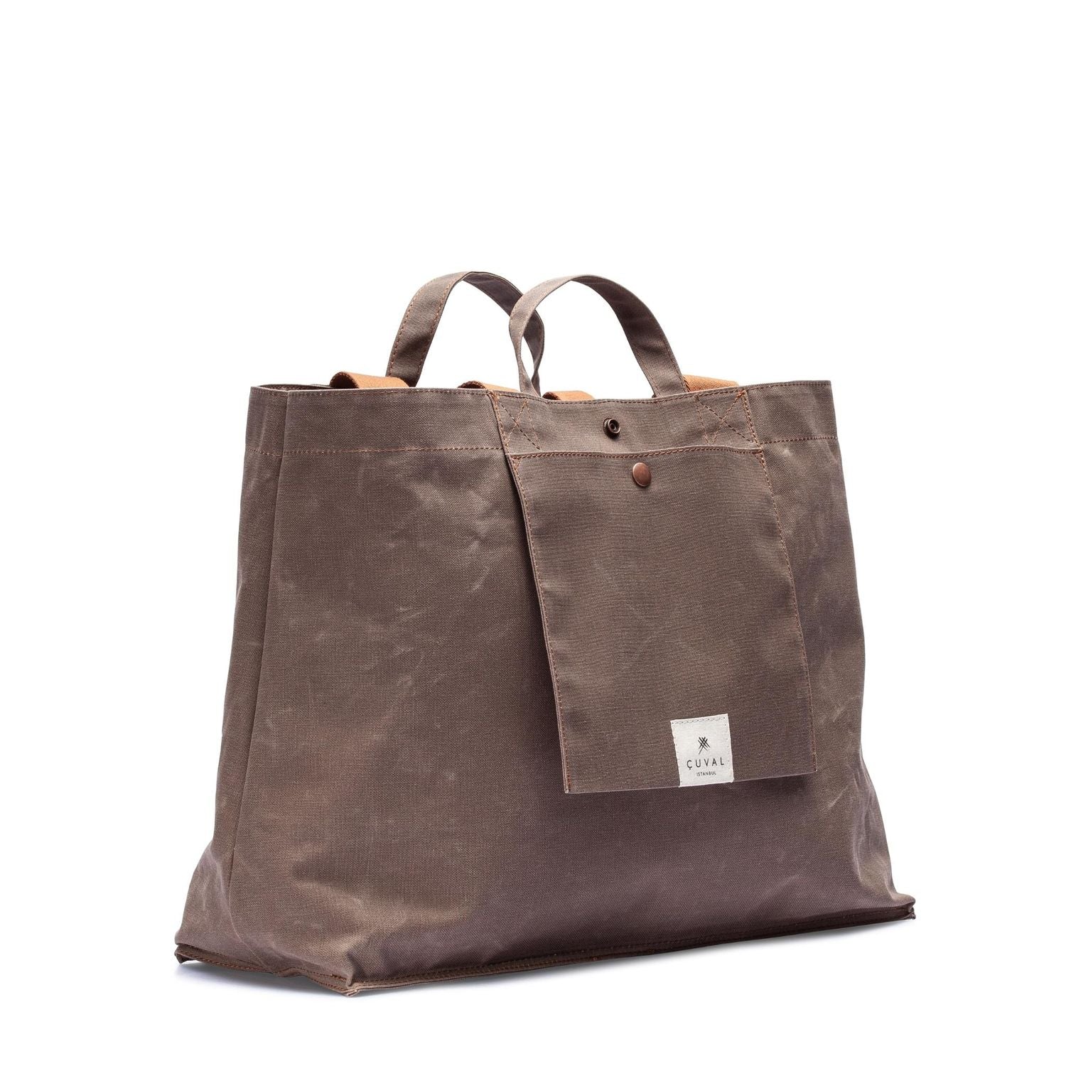 PRE-ORDER ONLY No. 205 XLarge Tote Tobacco (REVERSIBLE)