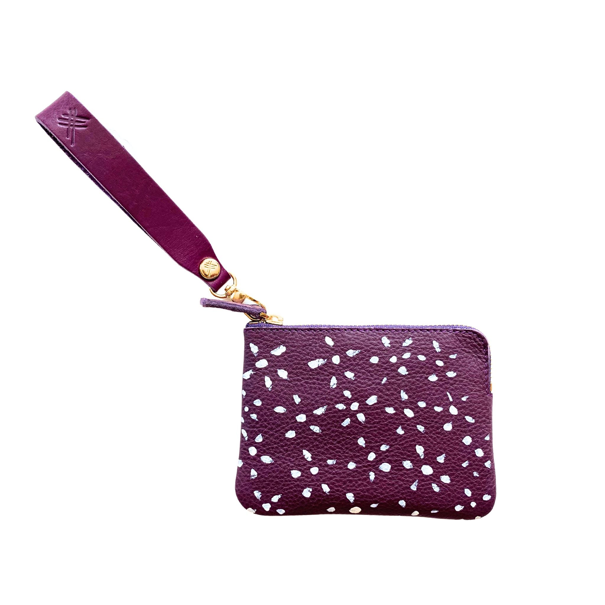 ARTIST PURSE PURPLE // WHITE FLOWER