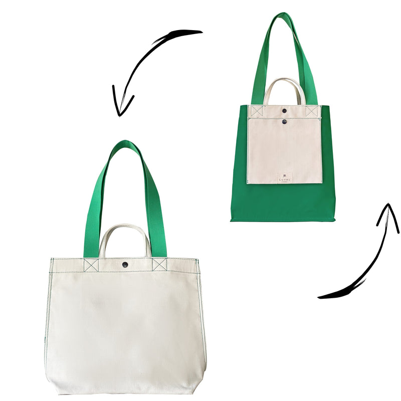 PRE-ORDER ONLY NO. 301 BOOTCUT TOTE AVOCADO (REVERSIBLE)