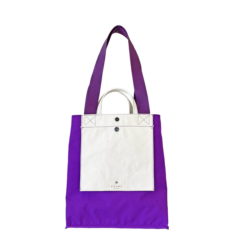 PRE-ORDER ONLY NO. 301 BOOTCUT TOTE VİOLET (REVERSIBLE)