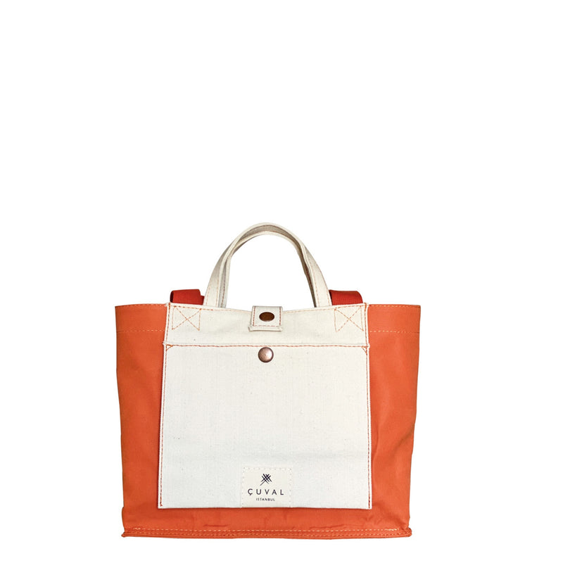 PRE-ORDER ONLY NO. 201 SMALL TOTE ORANGE (REVERSIBLE)