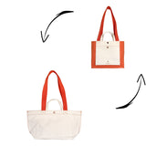 PRE-ORDER ONLY NO. 201 SMALL TOTE ORANGE (REVERSIBLE)