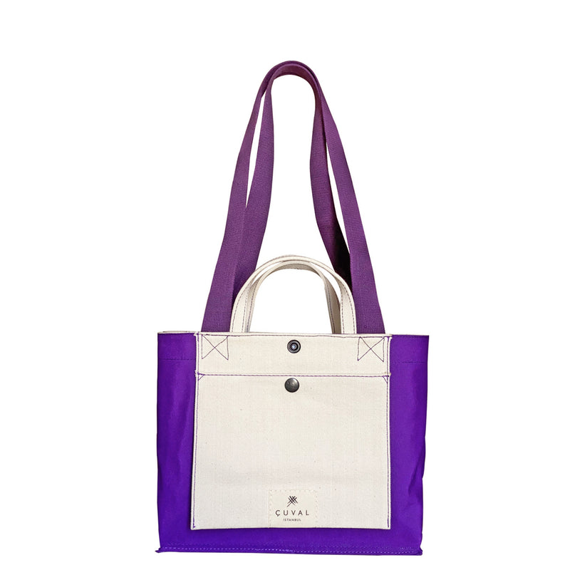 PRE-ORDER ONLY NO. 201 SMALL TOTE VİOLET (REVERSIBLE)