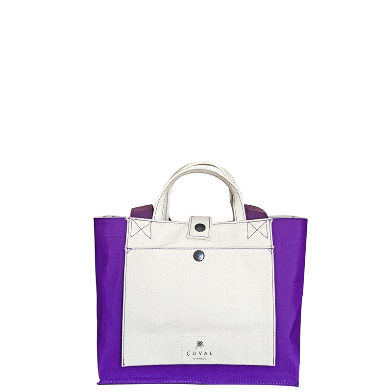 PRE-ORDER ONLY NO. 201 SMALL TOTE VİOLET (REVERSIBLE)