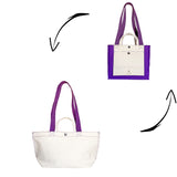 PRE-ORDER ONLY NO. 201 SMALL TOTE VİOLET (REVERSIBLE)