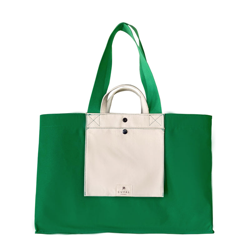 PRE-ORDER ONLY NO. 206 XXLARGE TOTE AVOCADO (REVERSIBLE)