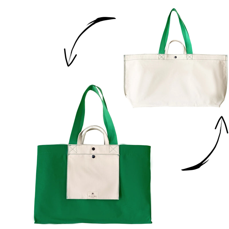 PRE-ORDER ONLY NO. 206 XXLARGE TOTE AVOCADO (REVERSIBLE)