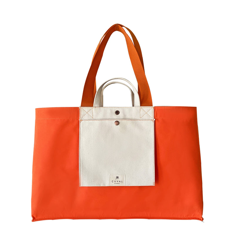 PRE-ORDER ONLY NO. 206 XXLARGE TOTE ORANGE (REVERSIBLE)