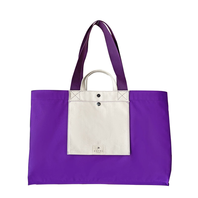 PRE-ORDER ONLY NO. 206 XXLARGE TOTE VİOLET (REVERSIBLE)