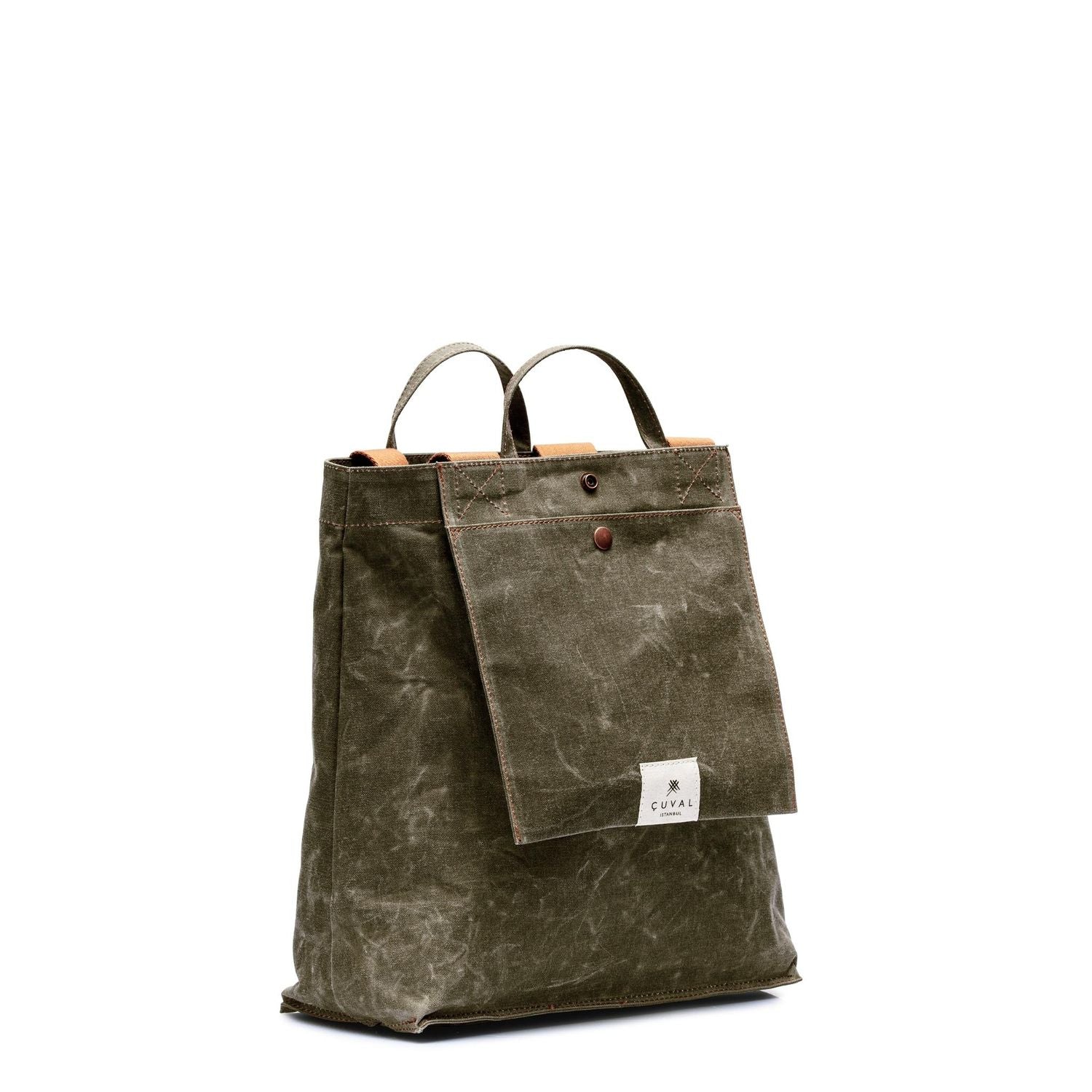 No. 301 Bootcut Tote Moss (ÇİFT TARAFLI)