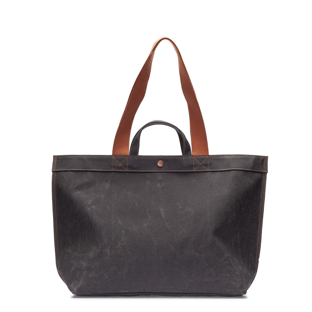 No. 204 Large Tote Black Truffle (ÇİFT TARAFLI)