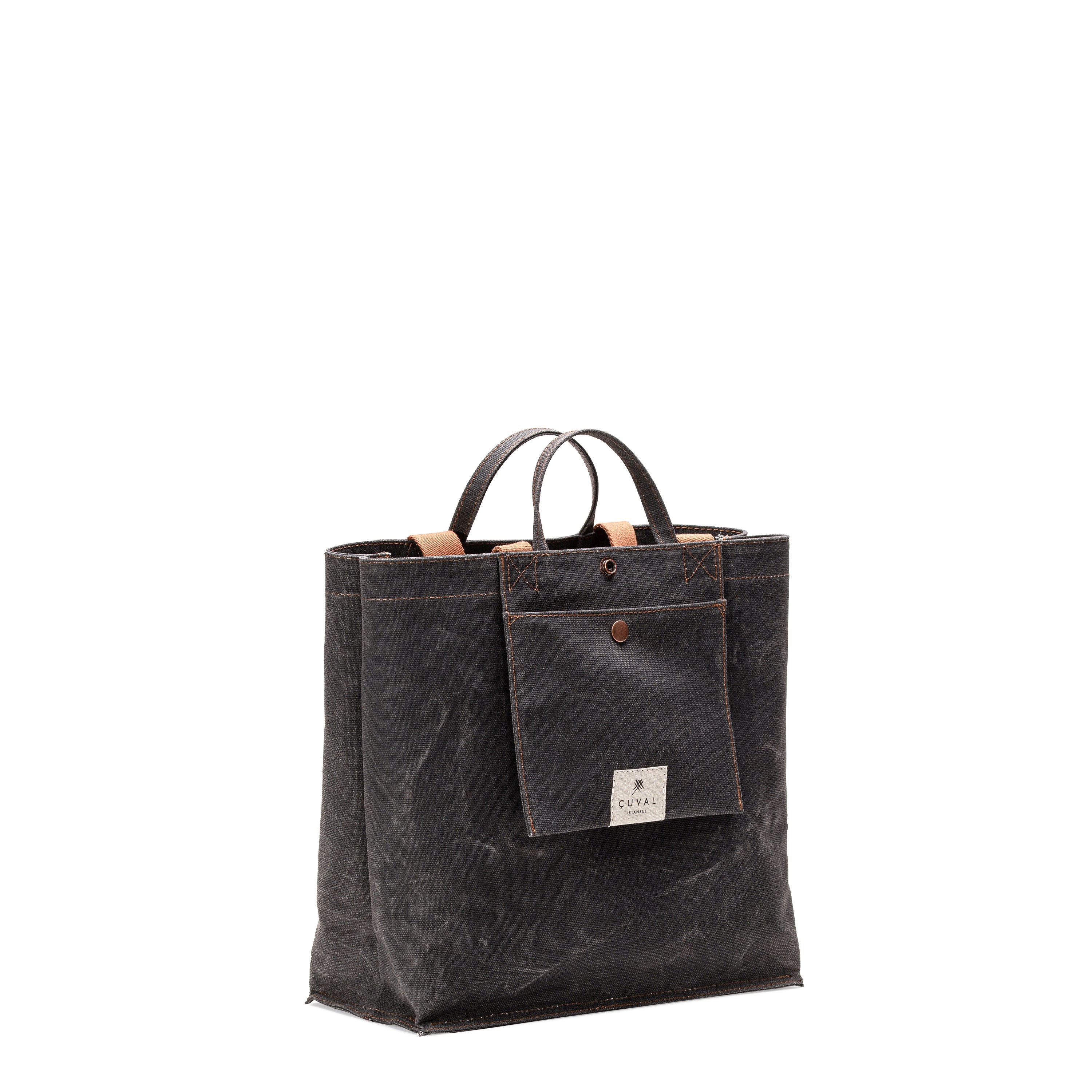 No. 203 Medium Tote Black Truffle (ÇİFT TARAFLI)