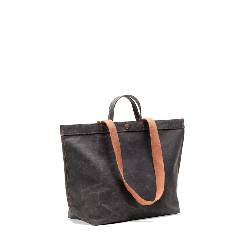 No. 203 Medium Tote Black Truffle (REVERSIBLE)