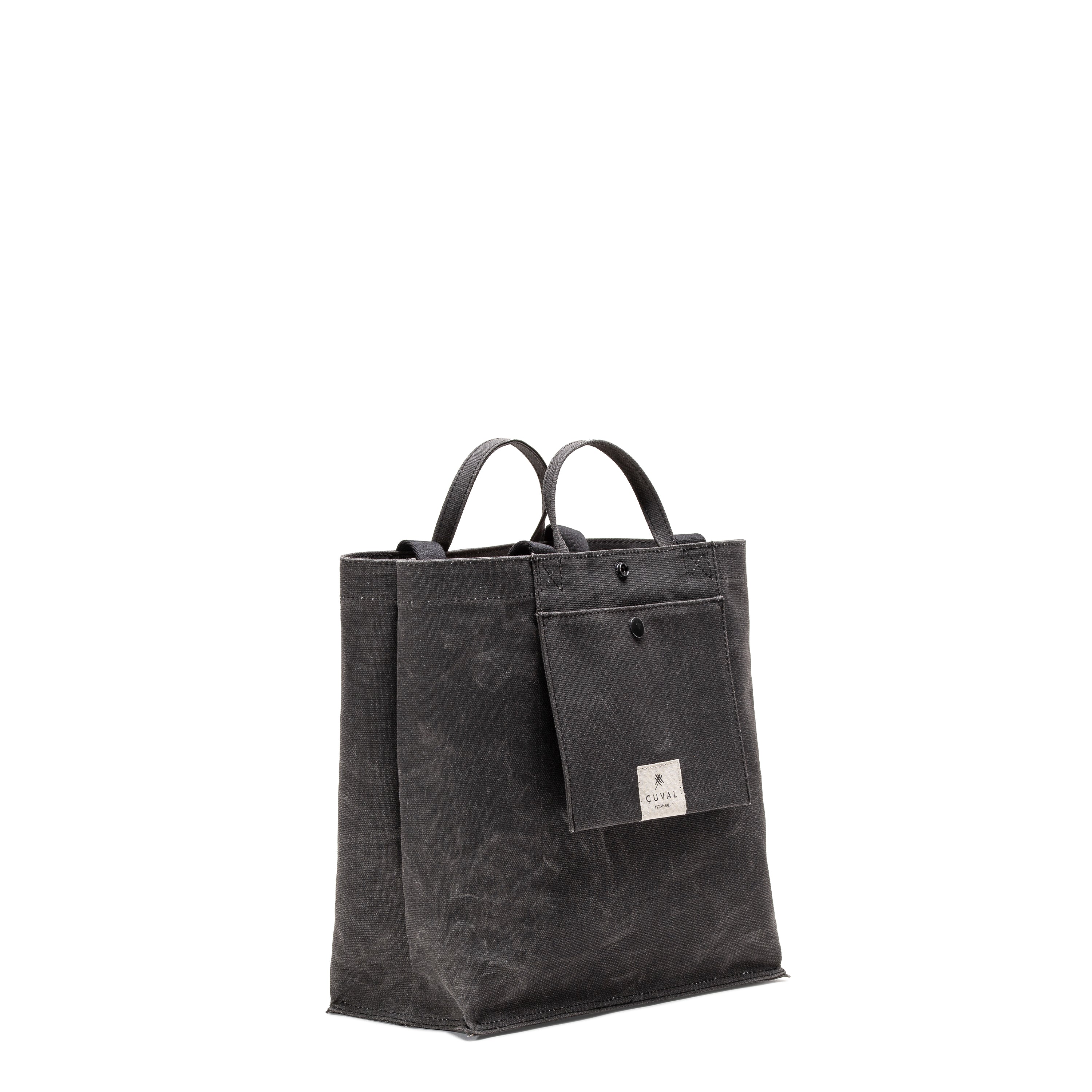 No. 203 Medium Tote Charcoal (ÇİFT TARAFLI)