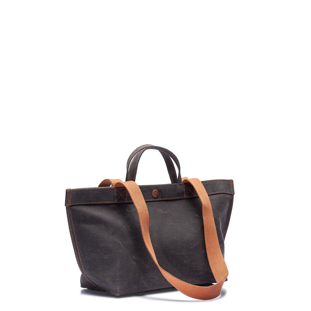 No. 201 Small Tote Black Truffle (REVERSIBLE)