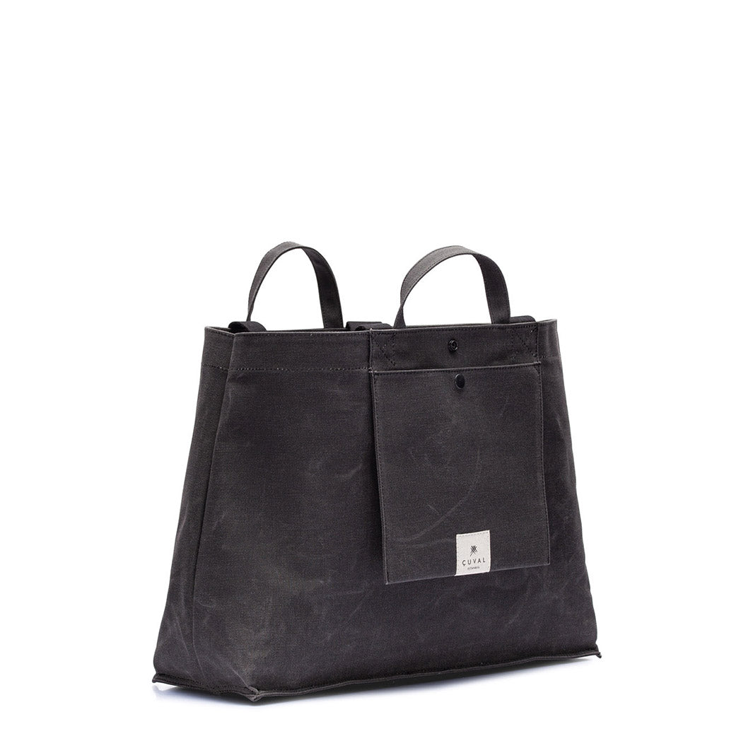 SADECE ÖN SİPARİŞ No. 205 XLarge Tote Charcoal (ÇİFT TARAFLI)