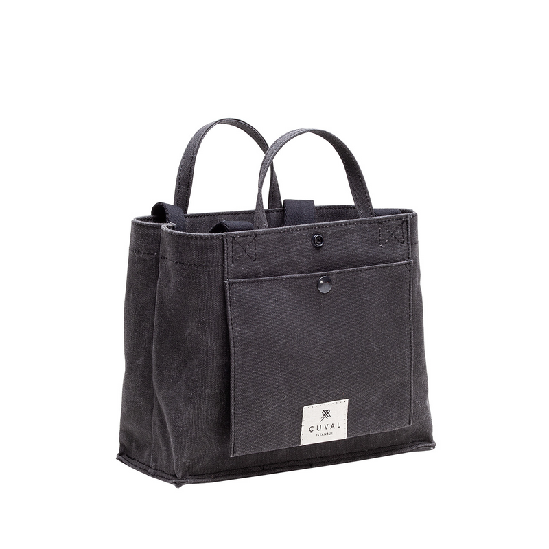 PRE-ORDER ONLY No. 201 Small Tote Charcoal (REVERSIBLE)