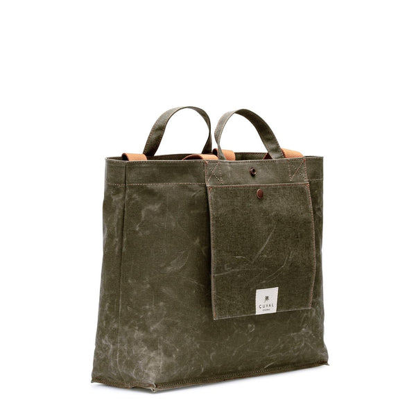 PRE-ORDER ONLY  No. 204 Large Tote Moss (REVERSIBLE)