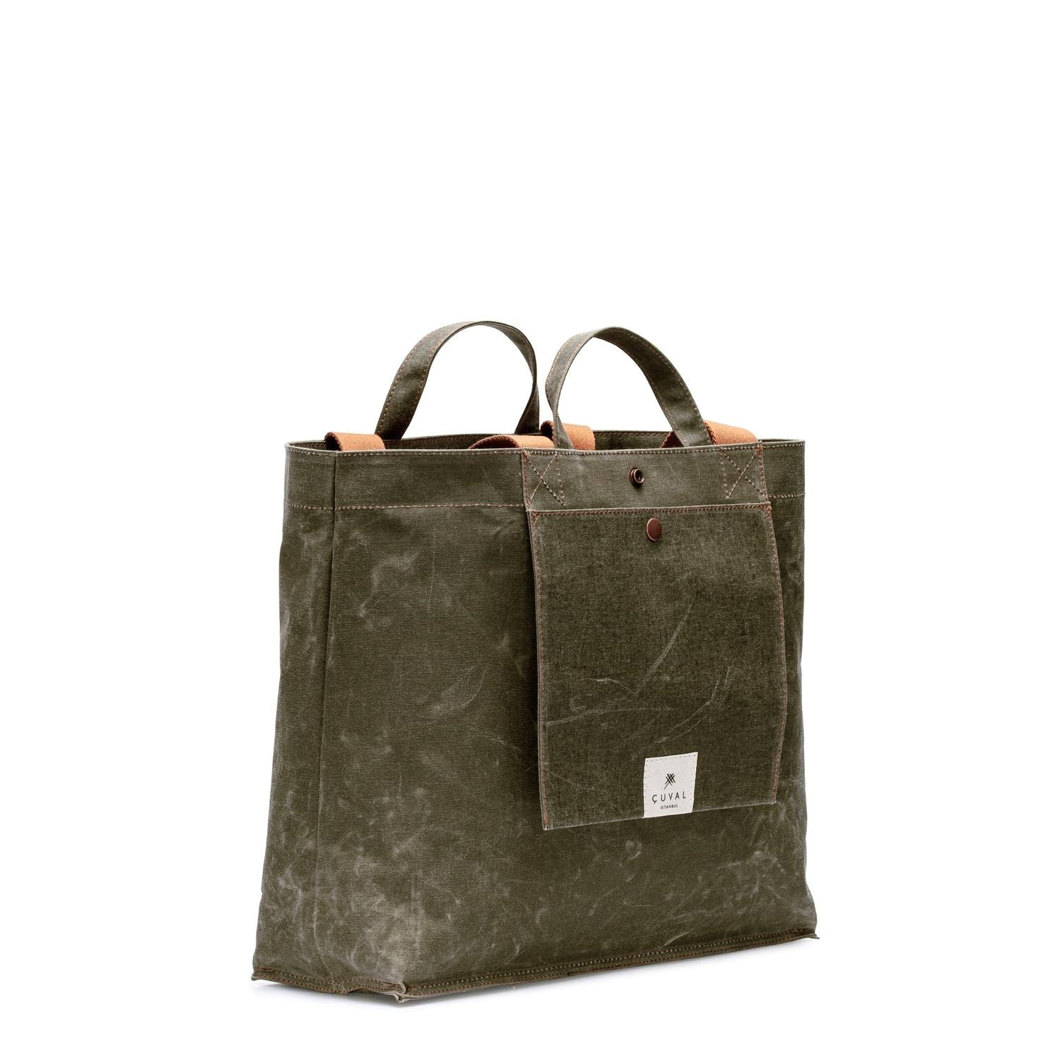 No. 203 Medium Tote Moss (REVERSIBLE)