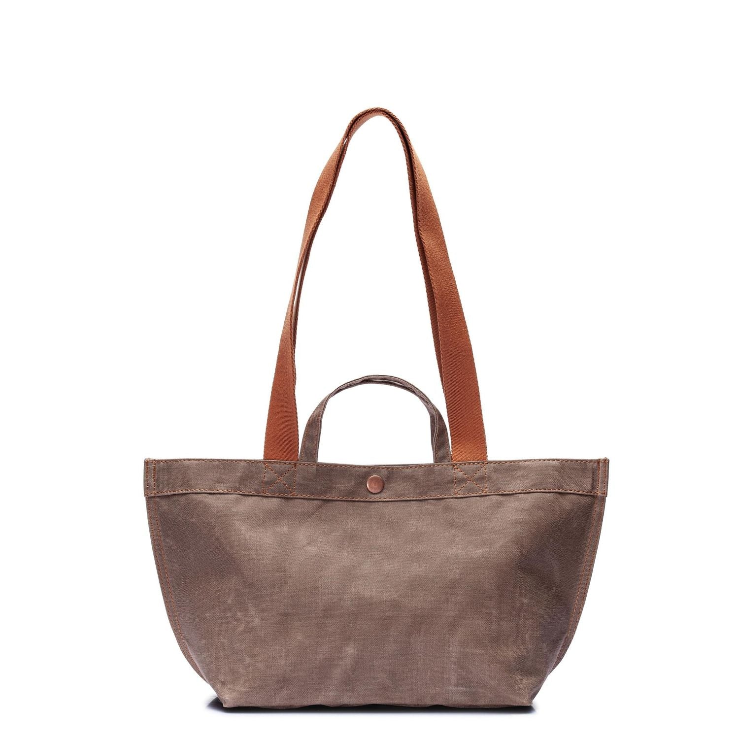 PRE-ORDER ONLY No. 201 Small Tote Tobacco (REVERSIBLE)