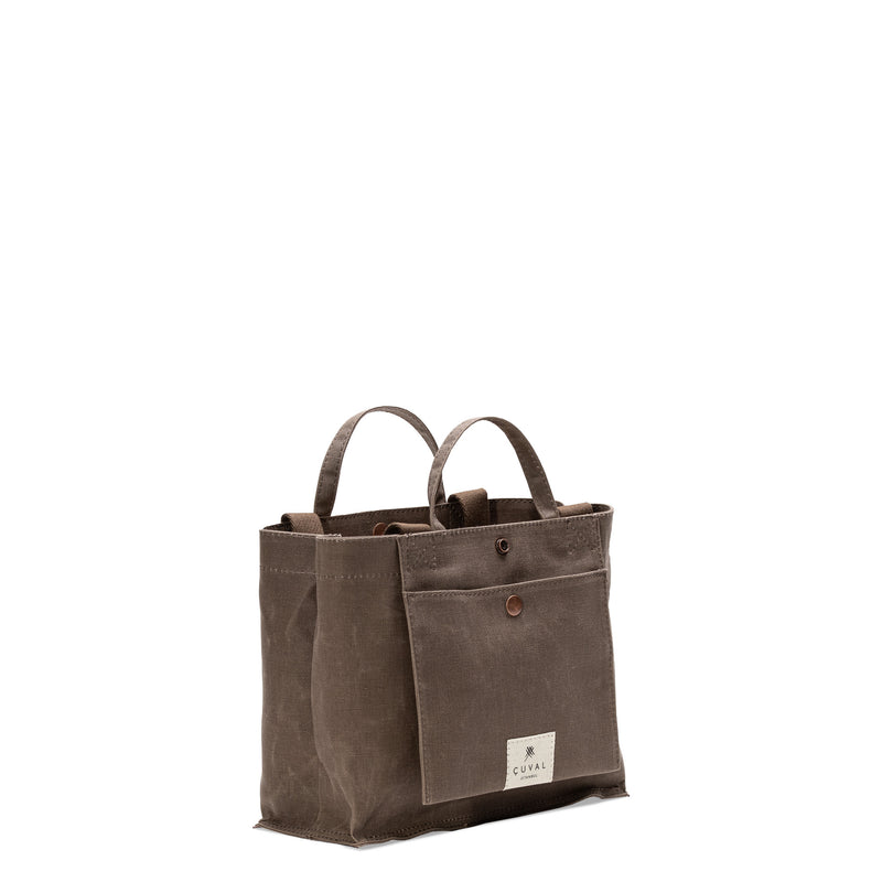 No. 201 Small Tote Wood (REVERSIBLE)