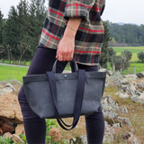PRE-ORDER ONLY No. 201 Small Tote Charcoal (REVERSIBLE)