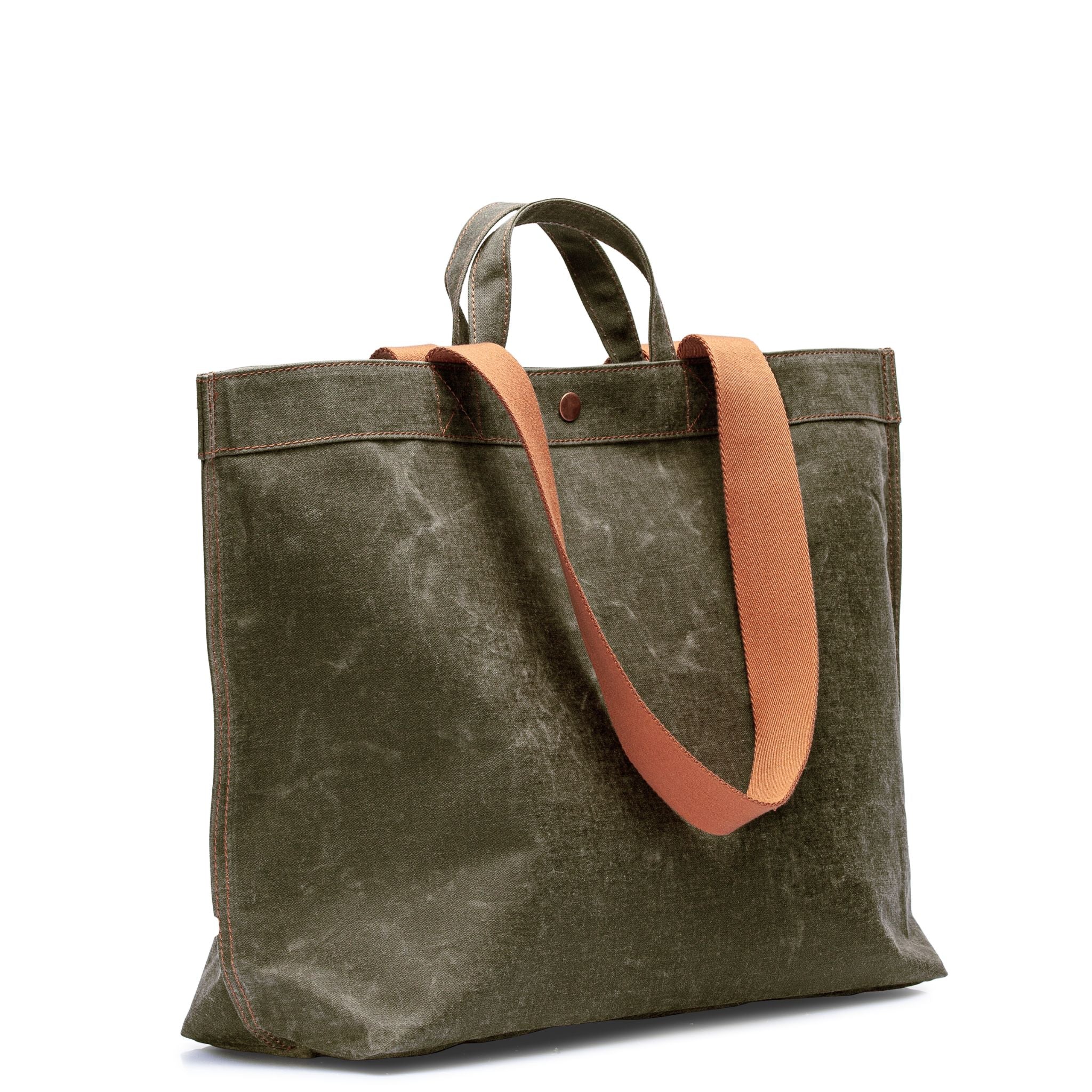 SADECE ÖN SİPARİŞ No. 204 Large Tote Moss (ÇİFT TARAFLI)